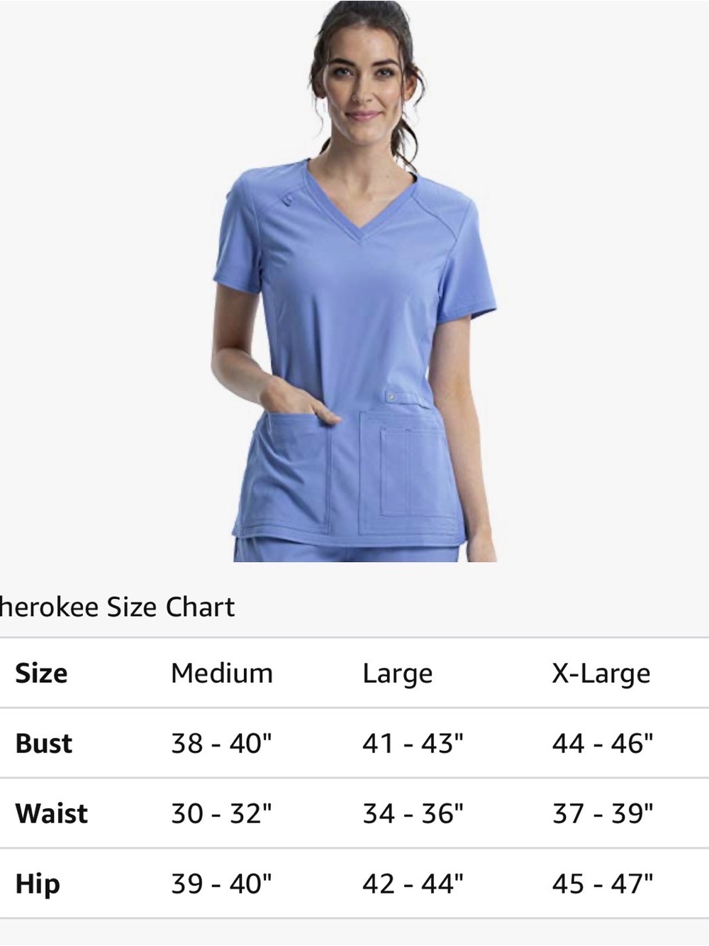 Bundle of Cherokee iFlex Scrub tops- 8 tops! - Picture 4 of 6